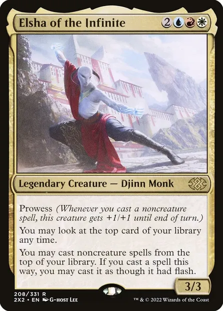 Elsha of the Infinite, Magic card 2X2 208 — Double Masters 2022 set