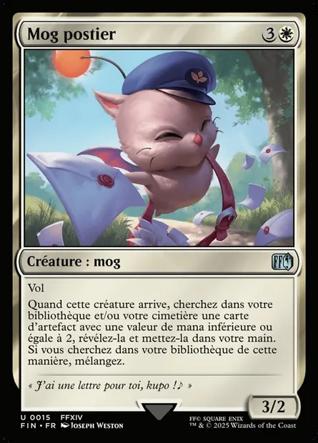 Mog postier, carte Magic FIN 15 — extension Final Fantasy