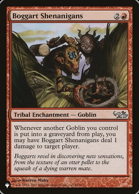 Boggart Shenanigans, Magic card PLST DD1-54 — The List set