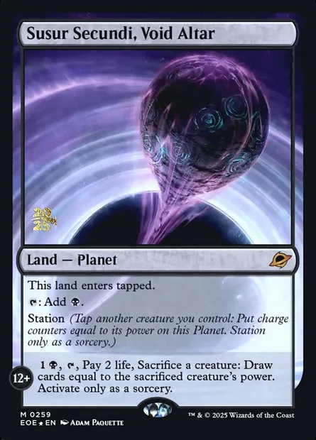 Susur Secundi, Void Altar, Magic card PEOE 259s — Edge of Eternities Promos set