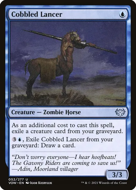 Cobbled Lancer, Magic card VOW 52 — Innistrad: Crimson Vow set
