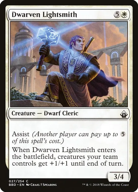Dwarven Lightsmith, Magic card BBD 27 — Battlebond set