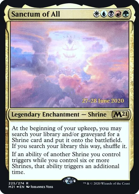Sanctuaire du Grand Tout, carte Magic PM21 225s — extension Core Set 2021 Promos