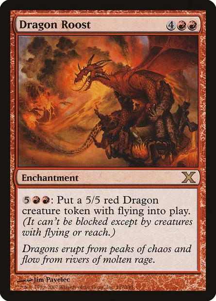 Dragon Roost, Magic card 10E 197 — Tenth Edition set
