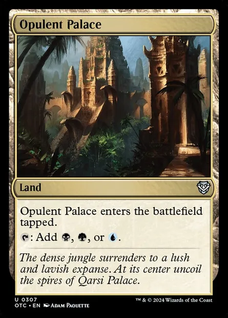 Opulent Palace, Magic card OTC 307 — Outlaws of Thunder Junction Commander set