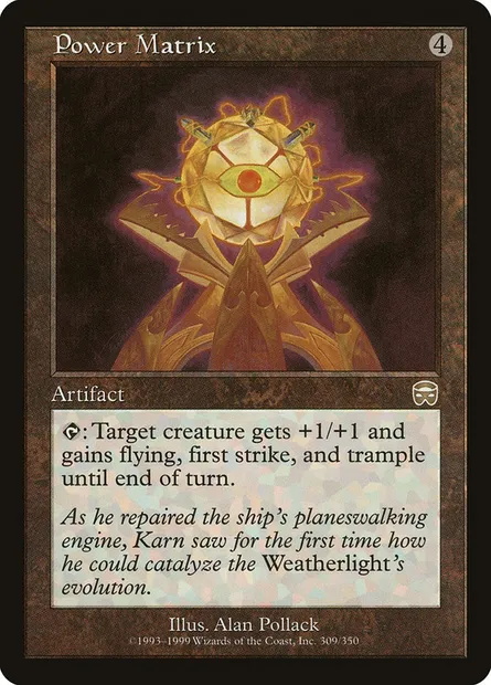Power Matrix, Magic card MMQ 309 — Mercadian Masques set