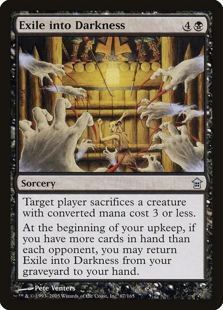 Exile into Darkness, Magic card SOK 67 — Saviors of Kamigawa set