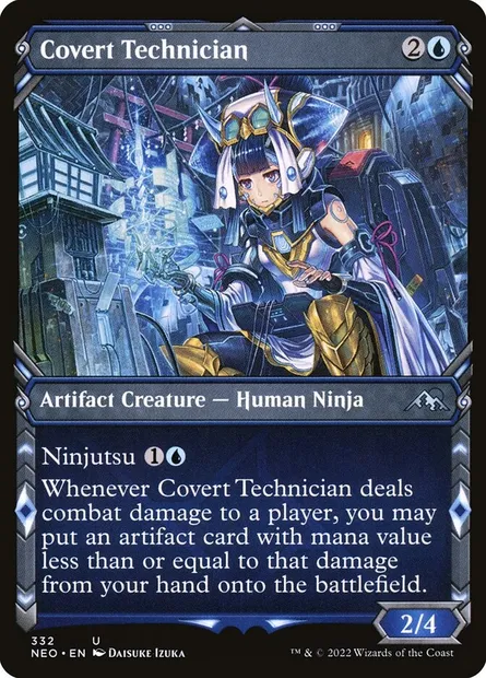 Covert Technician, Magic card NEO 332 — Kamigawa: Neon Dynasty set