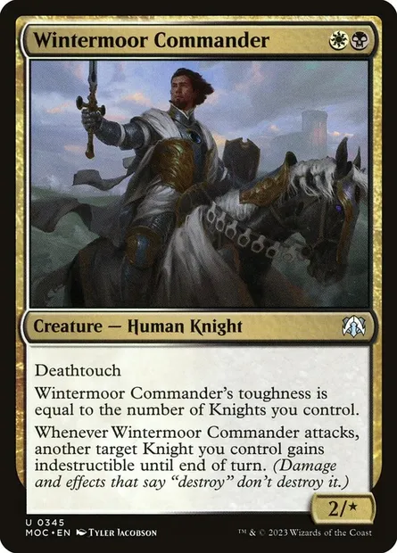 Wintermoor Commander, Magic card MOC 345 — March of the Machine Commander set