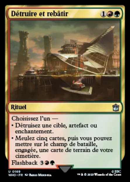 Détruire et rebâtir, carte Magic WHO 169 — extension Doctor Who