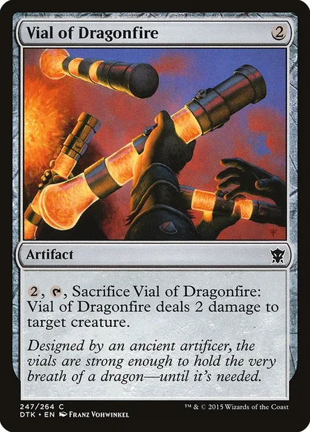 Vial of Dragonfire, Magic card DTK 247 — Dragons of Tarkir set