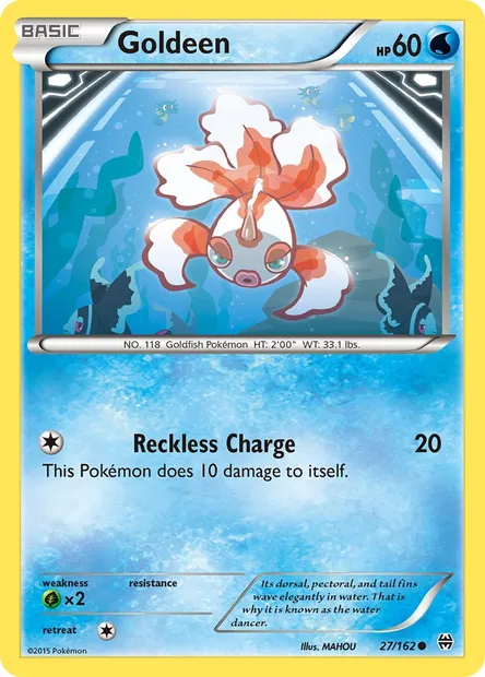 Goldeen, Pokémon card BKT 27 — BREAKthrough set