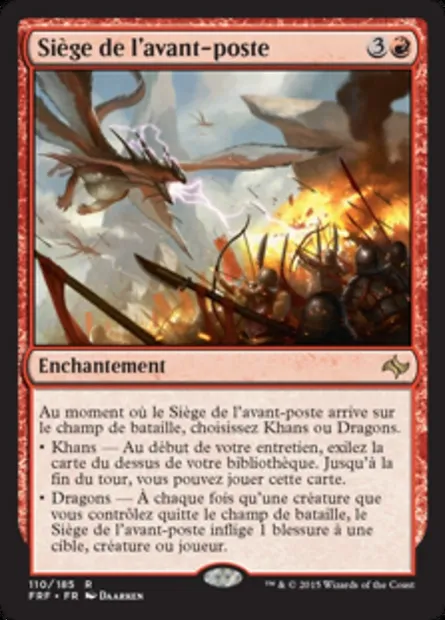 Siège de l'avant-poste, carte Magic FRF 110 — extension Destin reforgé