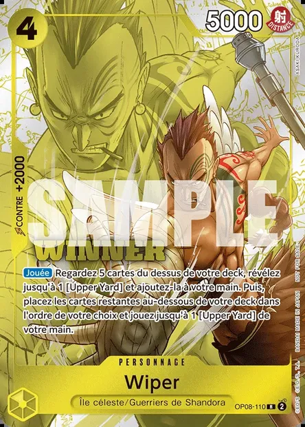 Wiper, carte One Piece OP08-110 — extension TWO LEGENDS