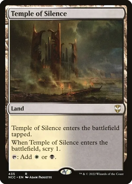 Temple of Silence, Magic card NCC 435 — New Capenna Commander set