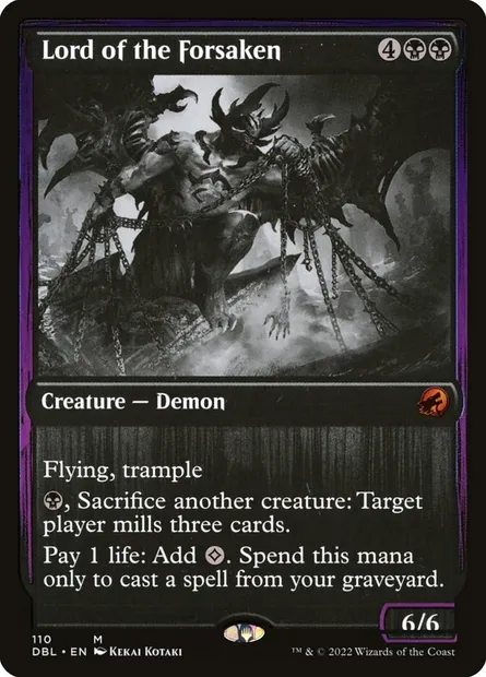 Seigneur des oubliés, carte Magic DBL 110 — extension Innistrad : Double Programme