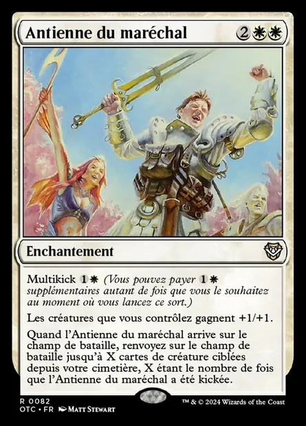 Antienne du maréchal, carte Magic OTC 82 — extension Outlaws of Thunder Junction Commander