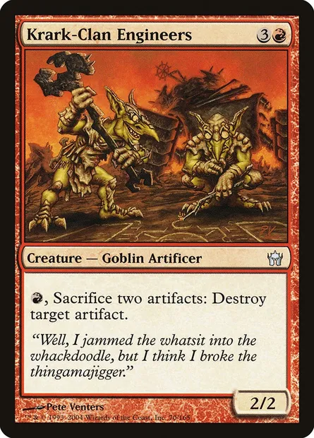 Krark-Clan Engineers, Magic card 5DN 70 — Fifth Dawn set