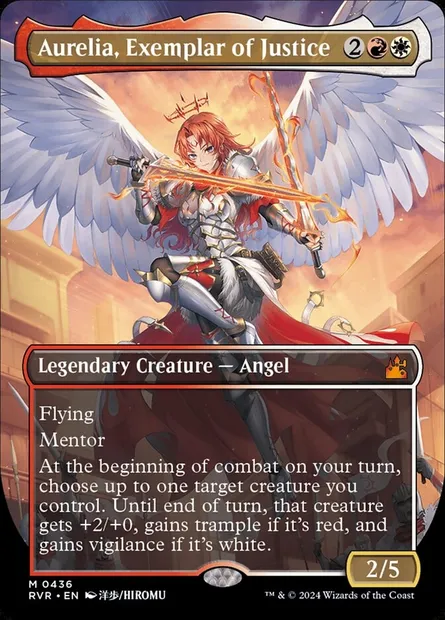Aurelia, Exemplar of Justice, Magic card RVR 436 — Ravnica Remastered set