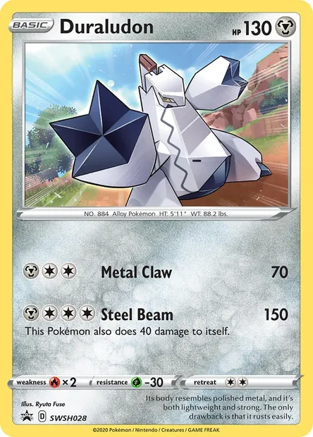 Duraludon, Pokémon card SWSH 028 — SWSH Black Star Promos set