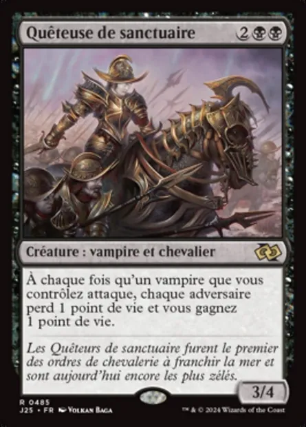 Quêteuse de sanctuaire, carte Magic J25 485 — extension Foundations Jumpstart
