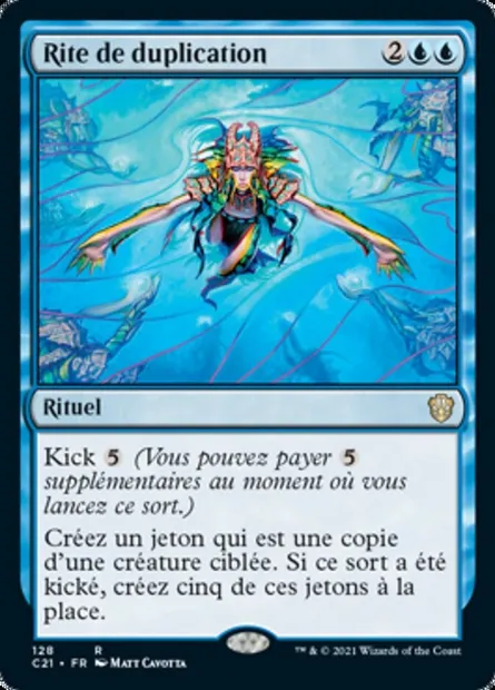 Rite de duplication, carte Magic C21 128 — extension Commander 2021