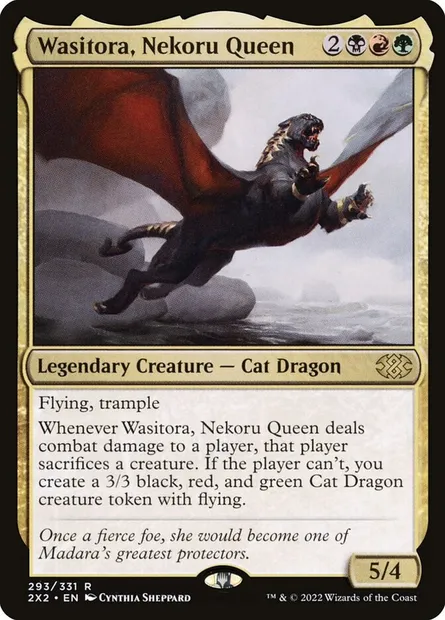 Wasitora, Nekoru Queen, Magic card 2X2 293 — Double Masters 2022 set