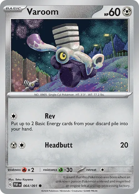 Varoom, Pokémon card PAF 064 — Paldean Fates set
