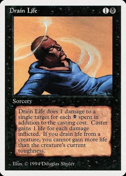 Drain Life, Magic card SUM 106 — Summer Magic / Edgar set