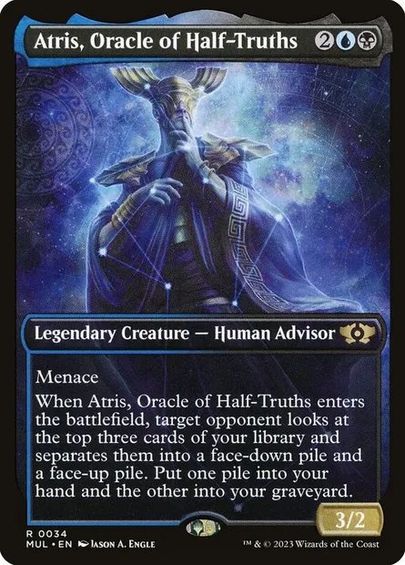 Atris, Oracle of Half-Truths, Magic card MUL 34 — Multiverse Legends set