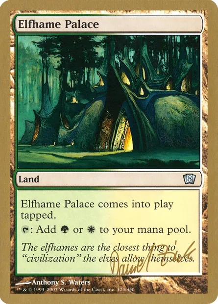 Elfhame Palace, Magic card WC03 dz324 — World Championship Decks 2003 set