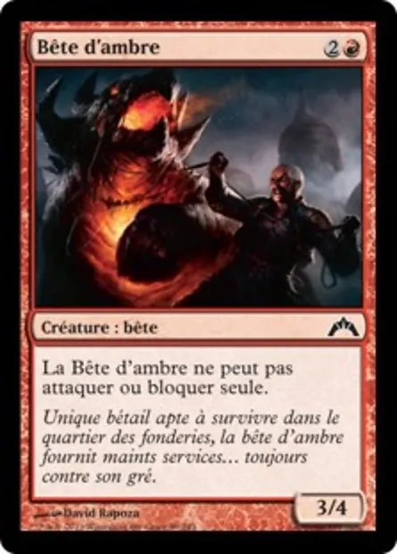 Bête d'ambre, carte Magic GTC 89 — extension Insurrection