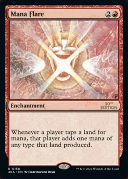 Mana Flare, Magic card 30A 158 — 30th Anniversary Edition set