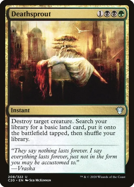 Deathsprout, Magic card C20 208 — Commander 2020 set