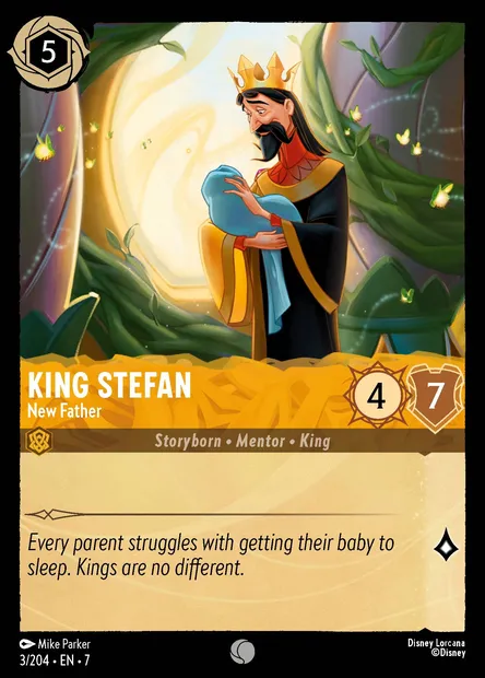 King Stefan - New Father, Disney Lorcana card CH7-003 — Archazia's Island set