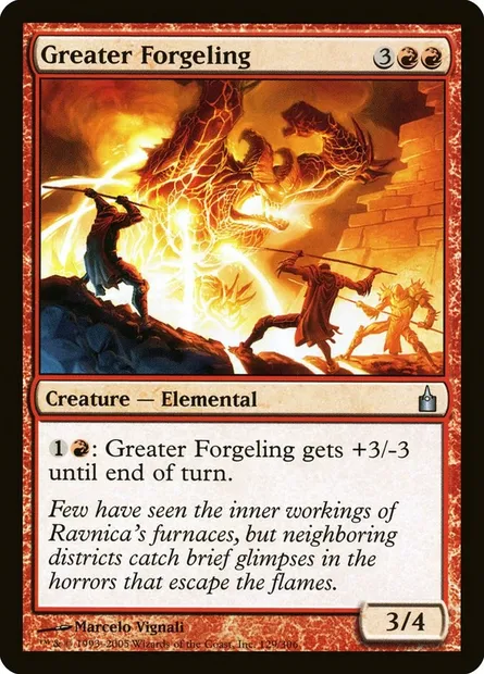 Greater Forgeling, Magic card RAV 129 — Ravnica: City of Guilds set