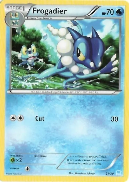 Croâporal, carte Pokémon TK9S 021 — extension XY Trainer Kit: Pikachu Libre & Suicune (Suicune)
