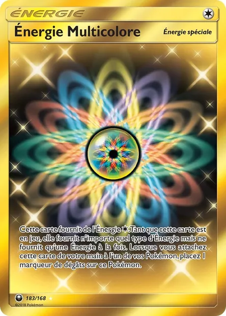 Énergie Multicolore, carte Pokémon CES 183 — extension Tempête Céleste