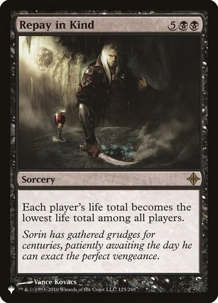 Repay in Kind, Magic card PLST ROE-125 — The List set
