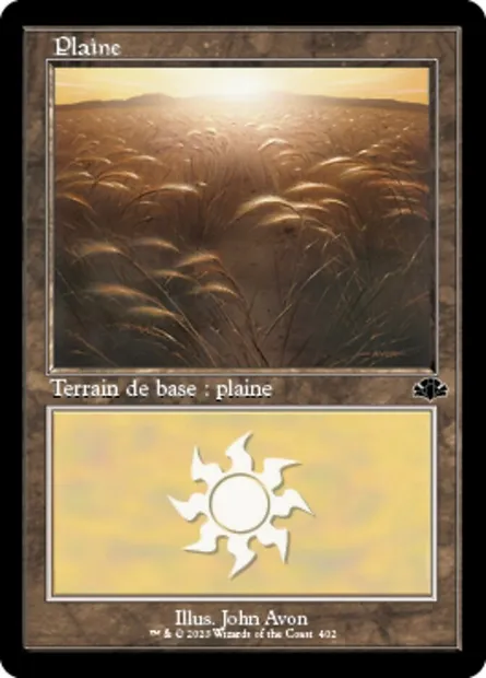 Plaine, carte Magic DMR 402 — extension Dominaria Remastered