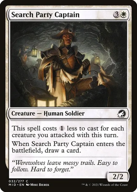 Search Party Captain, Magic card MID 32 — Innistrad: Midnight Hunt set