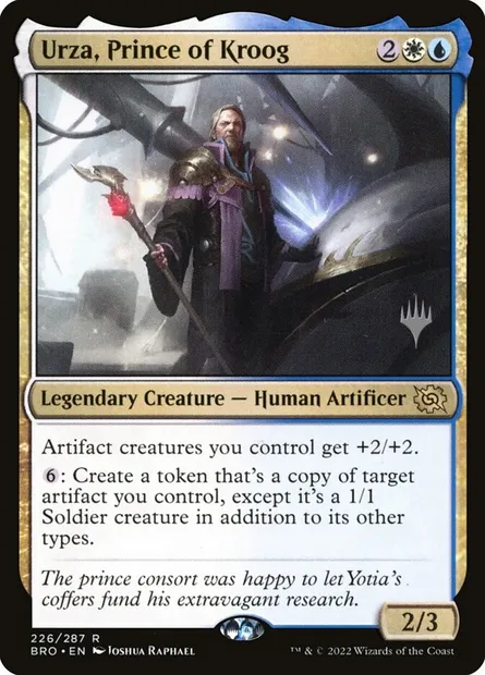 Urza, Prince of Kroog, Magic card PBRO 226p — The Brothers' War Promos set