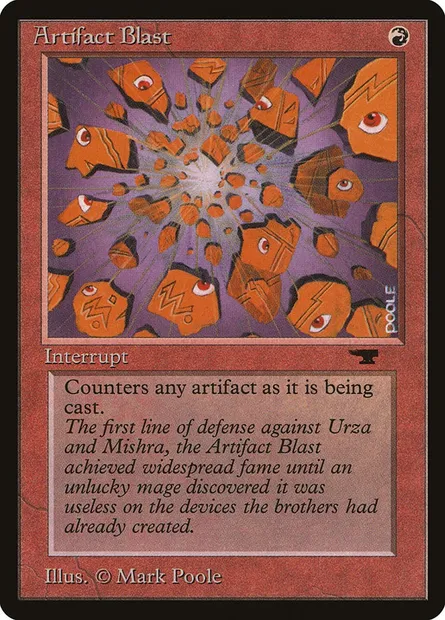 Artifact Blast, Magic card ATQ 22 — Antiquities set
