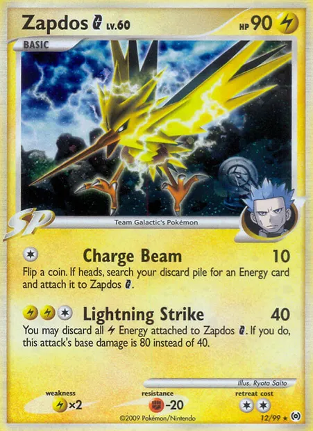 Électhor, carte Pokémon AR 12 — extension Arceus