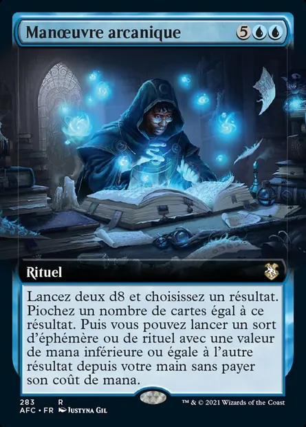 Manœuvre arcanique, carte Magic AFC 283 — extension Forgotten Realms Commander