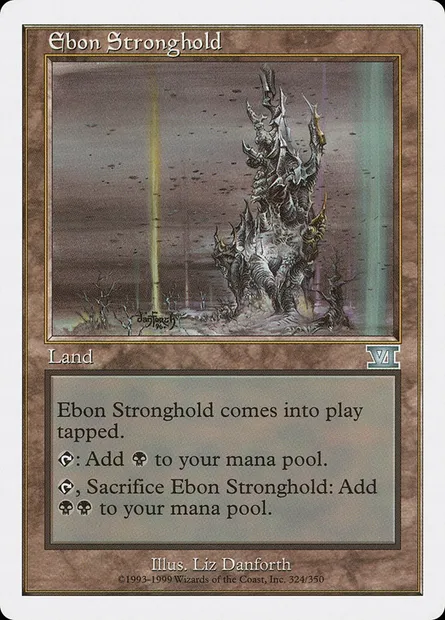 Place forte d'ébên, carte Magic 6ED 324 — extension Classic Sixth Edition
