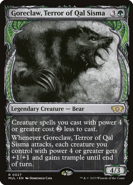 Goreclaw, Terror of Qal Sisma, Magic card MUL 27 — Multiverse Legends set