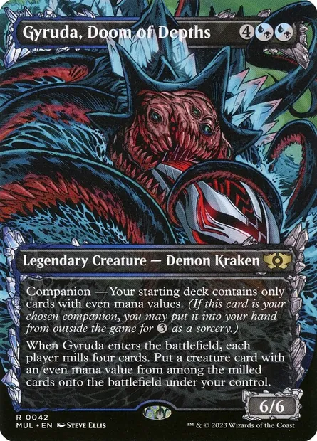 Gyruda, Doom of Depths, Magic card MUL 42 — Multiverse Legends set