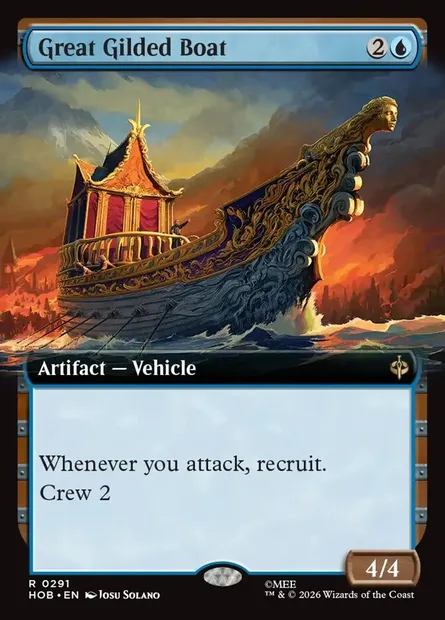 Great Gilded Boat, Magic card HOB 291 — The Hobbit set