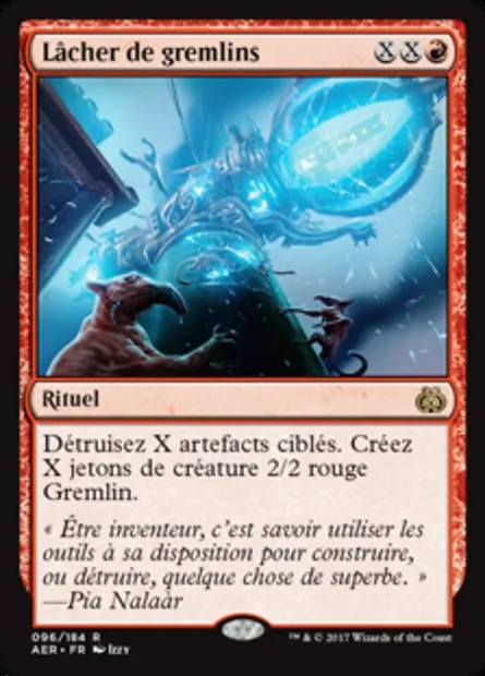 Lâcher de gremlins, carte Magic AER 96 — extension La révolte éthérique